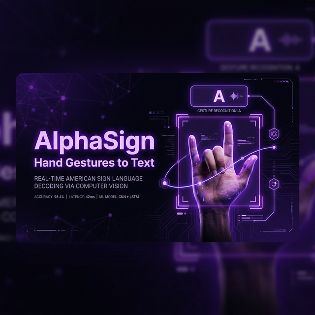 AlphaSign – AI gesture recognition